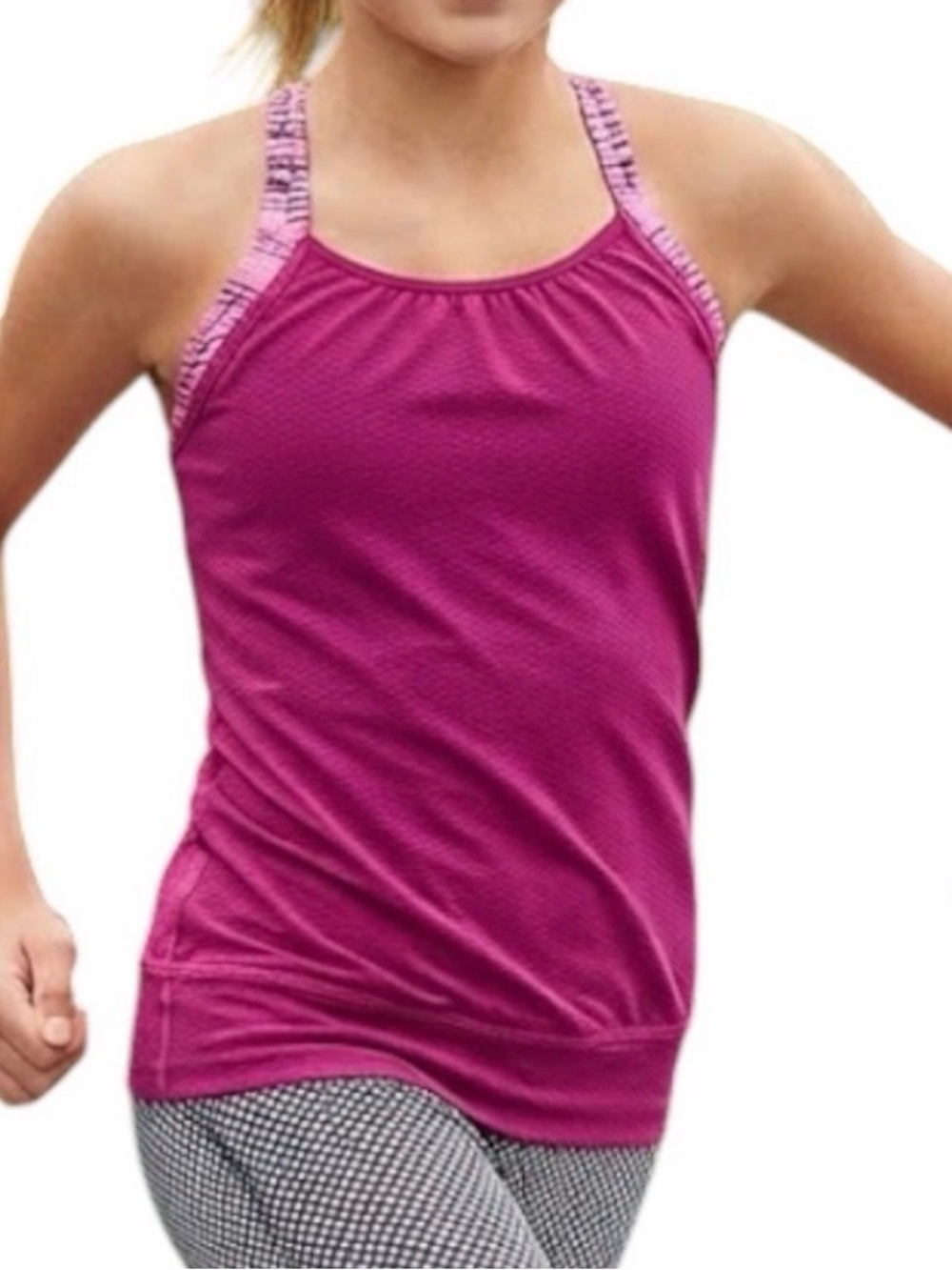 Gorpcore Athletic Berry Purple Double Dutch Bra Tank Ivivva Lululemon 12Y